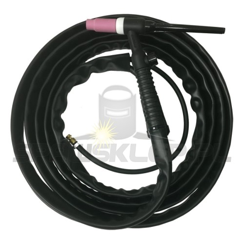 Uchwyt spawalniczy TIG 17V z zaworkiem 4m SK25