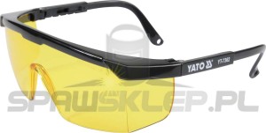 Okulary ochronne przeciwodpryskowe żółte 7362 YATO