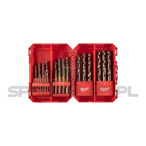 Wiertła do metalu MILWAUKEE HSS-G RED COBALT 1-13mm 25szt 4932493868