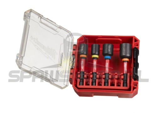 Zestaw nasadek magnetycznych MILWAUKEE 7-13 4 szt SHOCKWAVE 4932492445