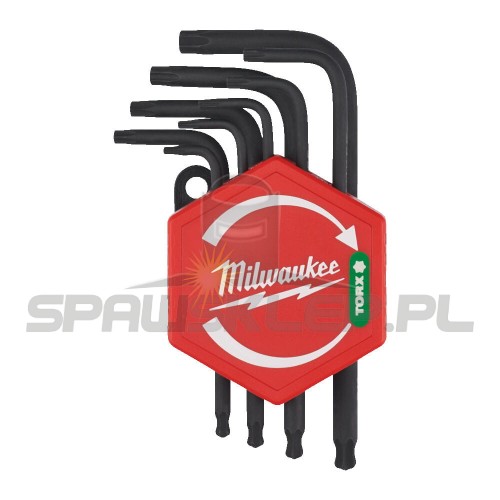 Zestaw kluczy kompaktowych Torx zagiętych 9 szt. Milwaukee 4932492703