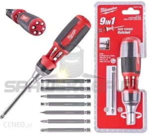 Wkrętak śrubokręt + bity 9w1 MILWAUKEE 4932471598