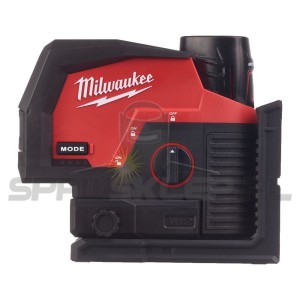 Laser krzyżowy liniowo-punktowy zielony akumulatorowy Milwaukee M12 CLLP-0C 4933478101