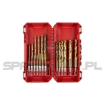 Zestaw wierteł udarowych do metalu MILWAUKEE Shockwave HSS-G Tin Red Hex 2-10 mm 4932493866