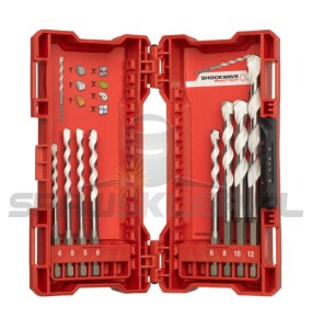Zestaw wierteł uniwersalnych udarowych MILWAUKEE Shockwave 8 szt. 4932471112