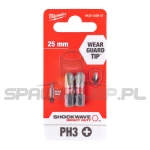 BIT SHOCKWAVE PH3X25MM 2SZTMILWAUKEE 4932430857