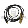 Przewód masowy spawalniczy 25mm2 3m + wtyk 35-50 + zacisk mosiężny