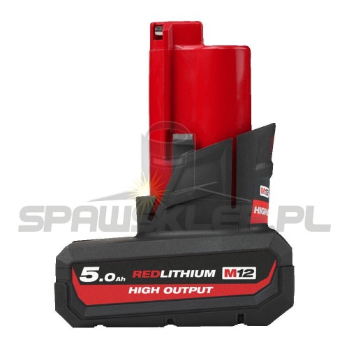 Akumulator MILWAUKEE M12 HB5 HIGH OUTPUT 5.0 AH 4932480165