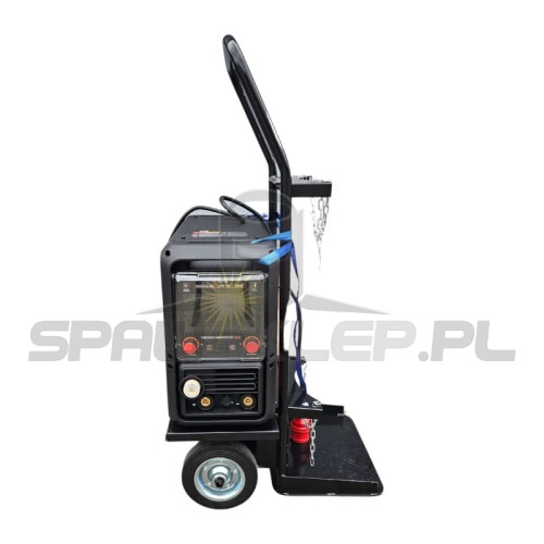 Spawarka inwertorowa TECNO MIG 337 PULSE SYNERGIC LCD z wózkiem na butle gazową