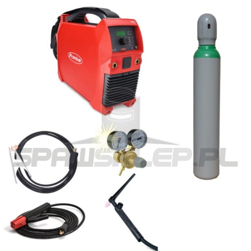 ignis150-zestaw.JPGSpawarka inwertorowa Fronius IGNIS 150 z przewodami + uchwyt TIG + butla Ar + reduktor