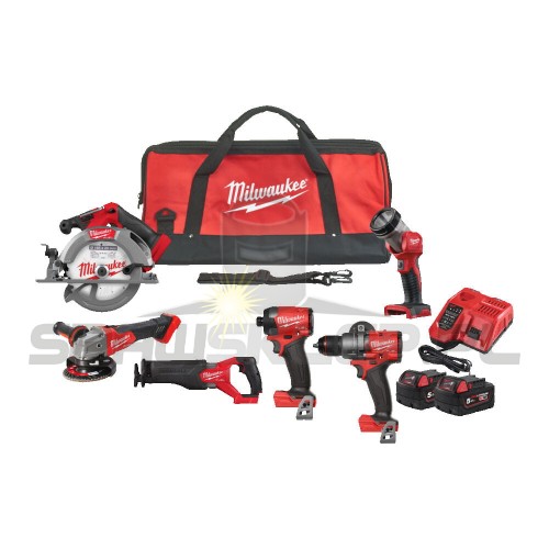 Zestaw POWERPACK narzędzi akumulatorowych Milwaukee M18FPP6G3-502B 4933498658