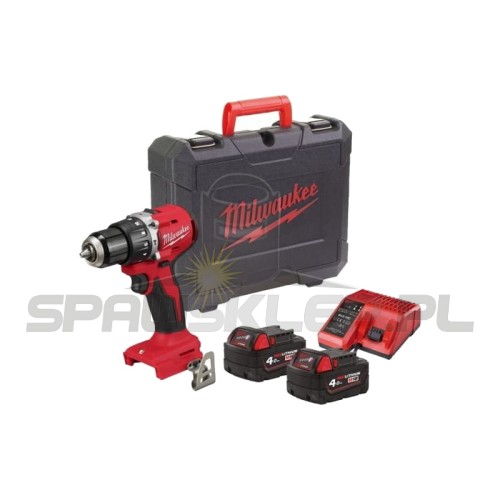 Wiertarko-wkrętarka udarowa akumulatorowa Milwaukee 60,0 Nm M18BLPDRC-402C 4933492824