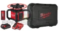 Laser akumulatorowy niwelator Milwaukee wiązka czerwona M18 RLOH600-201C 4933493191
