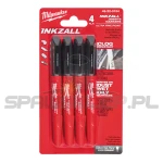 ZESTAW 4 MARKERÓW CIENKICH 4szt MILWAUKEE 48223154