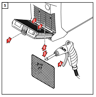 Czyszczenie filtra w spawarce FRONIUS Ignis 180