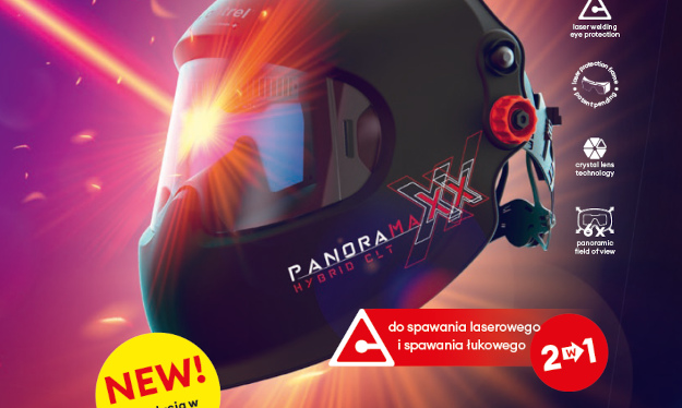 Przyłbica do spawania laserowego i konwencjonalnego firmy OPTREL PANORAMAXX